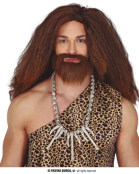Caveman Necklace With Skulls