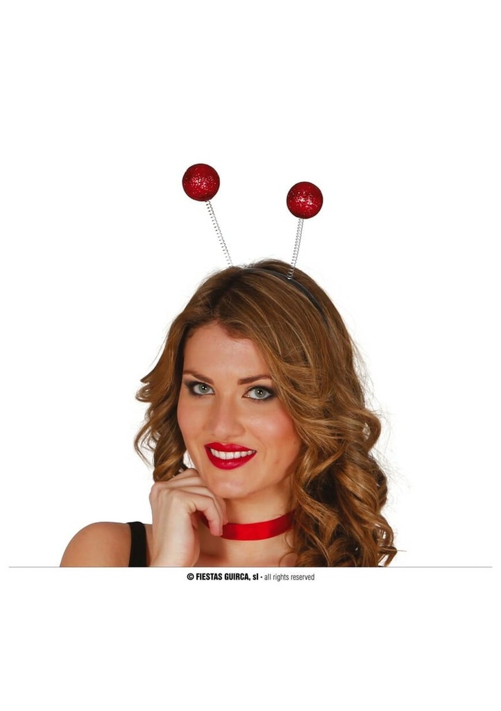 Red Frost Balls Headband - One Size