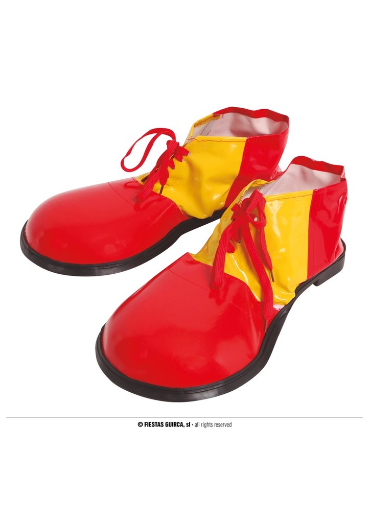 [2213] Extra Red/Yellow Clown Shoes - Adult One Size