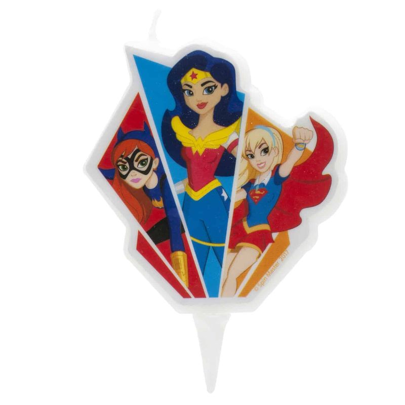 DC Super Hero Girls 2D Birthday Candle - 7.5cm