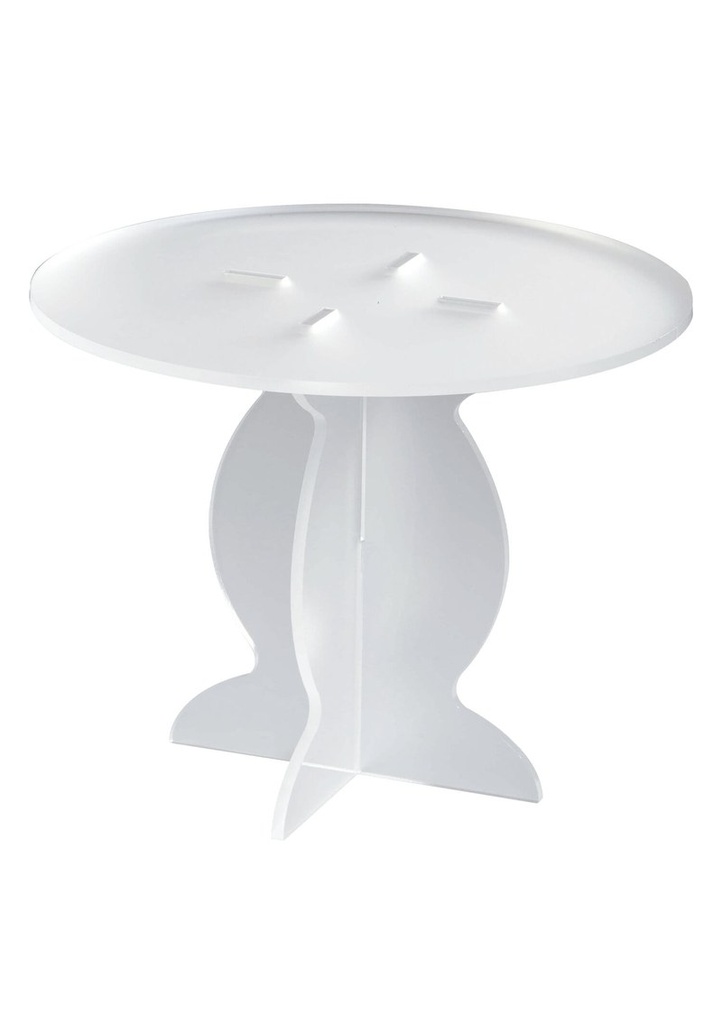 White Plexiglas Cake Stand Ø 210mm x H 163mm