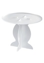 White Plexiglas Cake Stand Ø 210mm x H 163mm