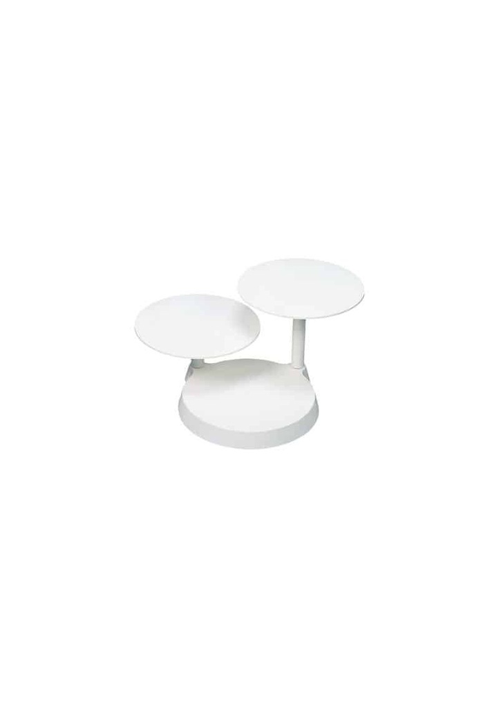 White Cake Stand With 3 Plates (Height 42cm)