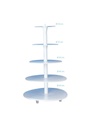 White Plastic Cup Cake Stand with 5 Tier