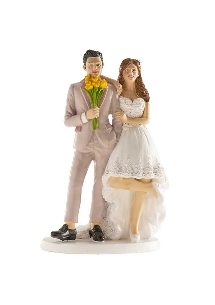 Wedding Couple Brussels Cake Topper - 16cm