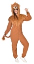 Unisex Plush Lion Onesie Costume - Adult Size Extra Large