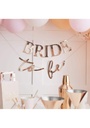 Rose Gold Bride To Be Hen Party Banner