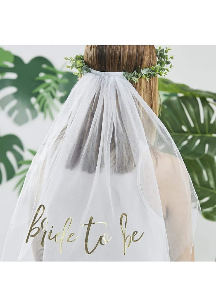Eucalyptus Bride To Be Hen Party Veil