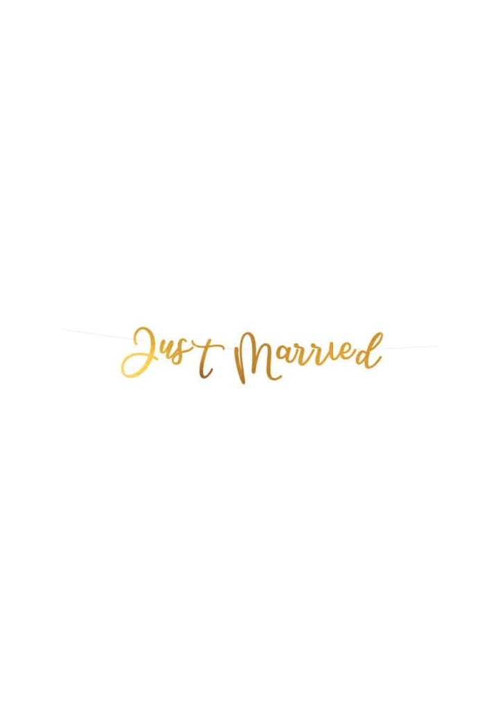 Wedding Letter Banner "Just Married" -  91.5cm