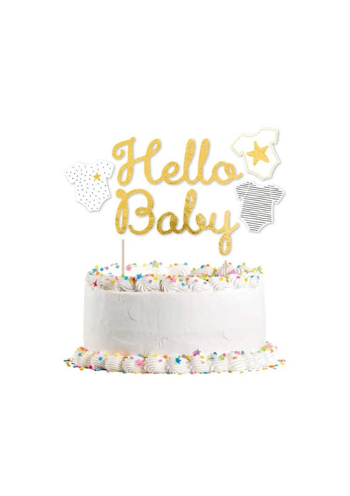 Hello Baby Cake Topper