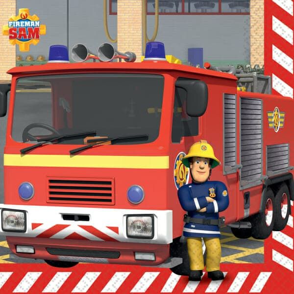 [9912960] 16 Napkins Fireman Sam 33 x 33 cm