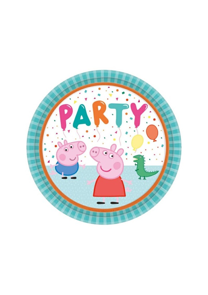 Peppa Pig Party Plates 22.8cm - 8pk
