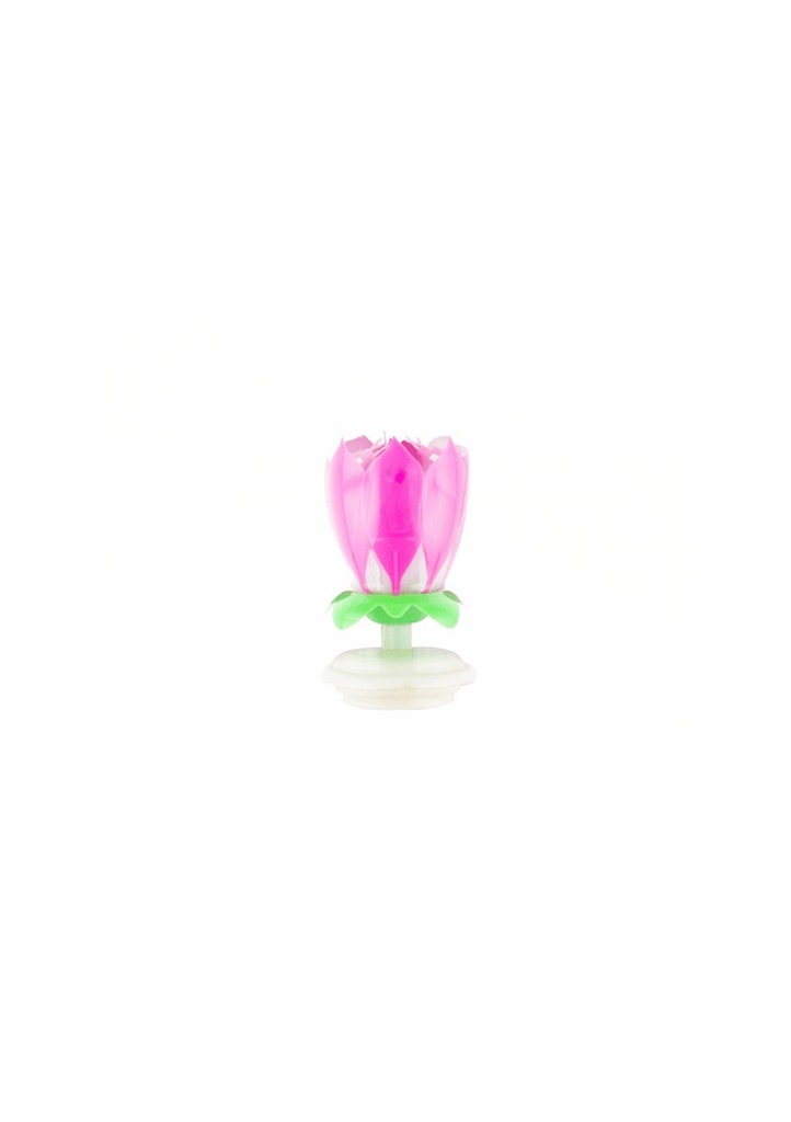 Music Flower Candle - Pink