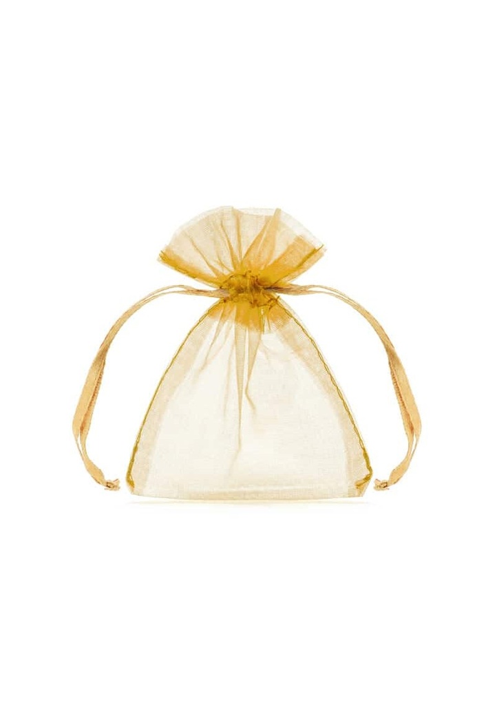 Organza Pouches, Gold, 10cm (1 pkt / 10 pc.)
