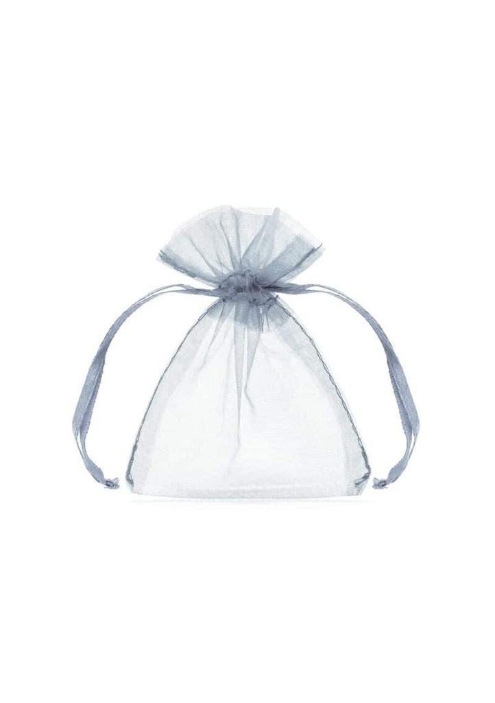 Organza Pouches, Silver, 10cm (1 pkt / 10 pc.)