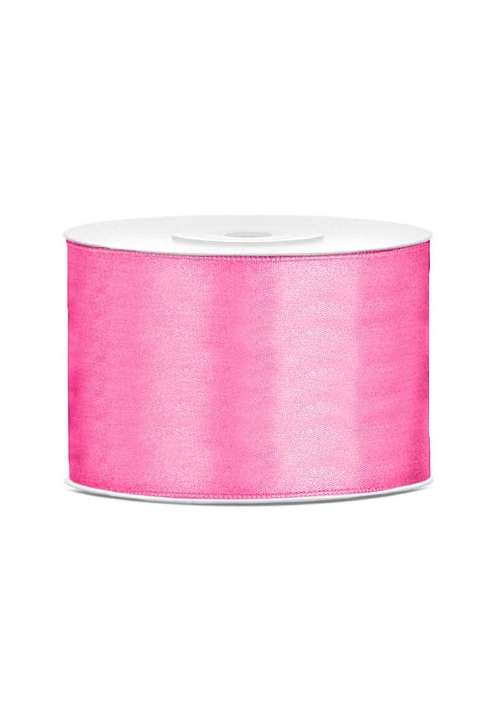 Satin Ribbon, Pink, 50mm (Sold Per Metre)