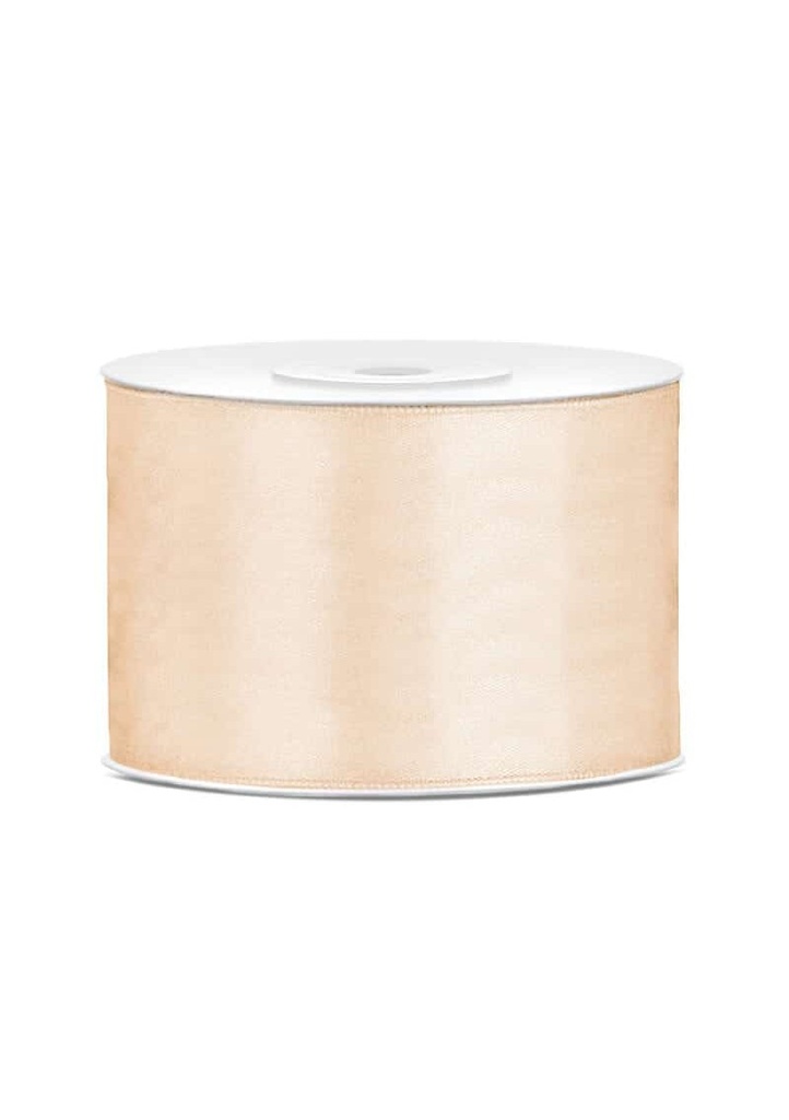 Satin Ribbon, Cream, 50mm (Sold Per Metre)