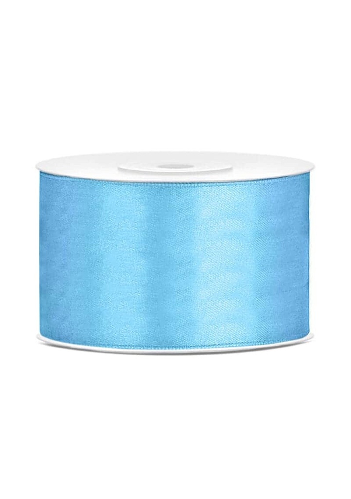 Satin Ribbon, Sky-Blue, 38mm (Sold Per Metre)