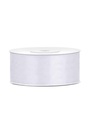 Satin Ribbon, White, 25mm (Sold Per Metre)