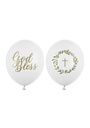 God Bless Latex Balloon 30cm Pastel Pure White (Assorted Design) - 1pc