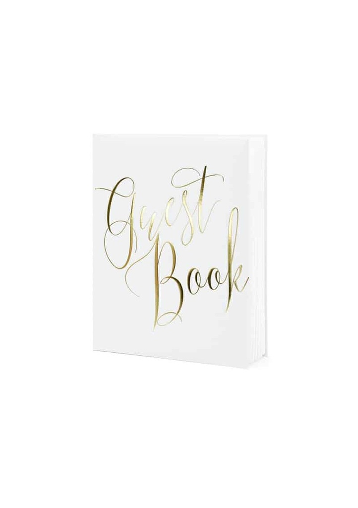 Guest Book, 20x24.5cm, White, 22 Pages