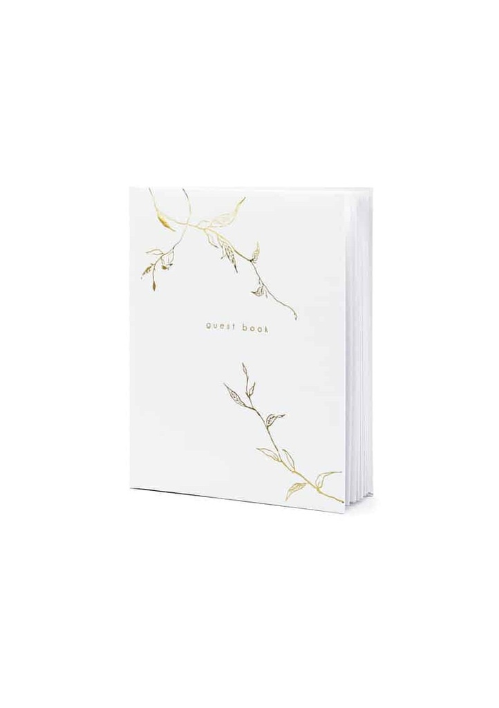 Guest Book, 20x24.5cm, White, 22 Pages