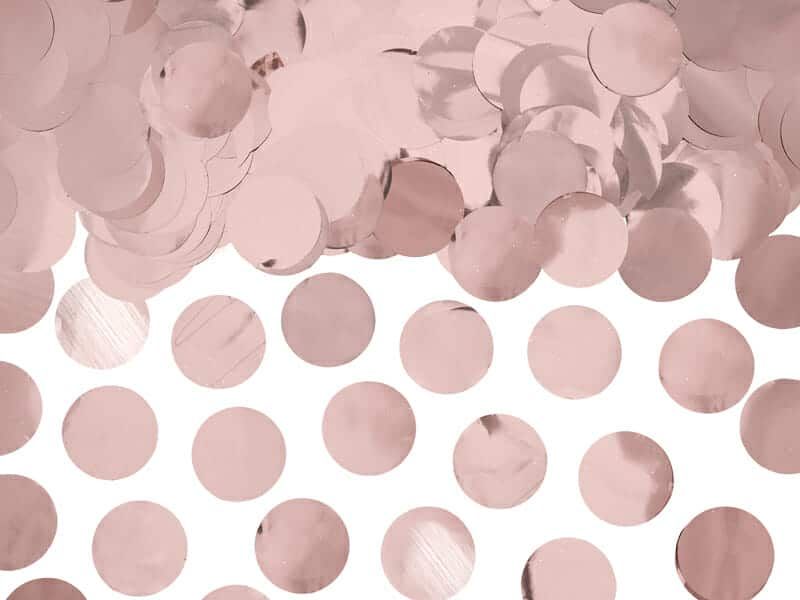[KONS45-019R] Confetti Circles, Rose Gold, 15g