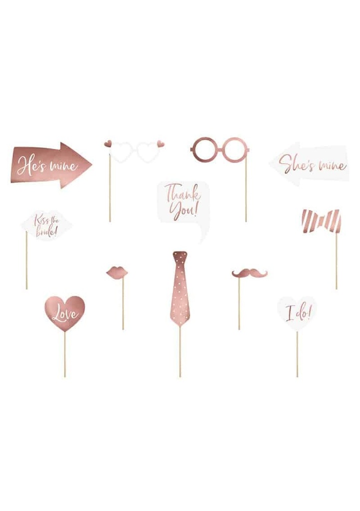 Wedding Photo Props, Mix (1 pkt / 12 pc.)