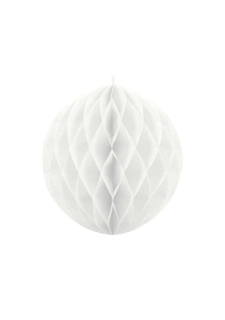 Honeycomb Ball, White, 40cm