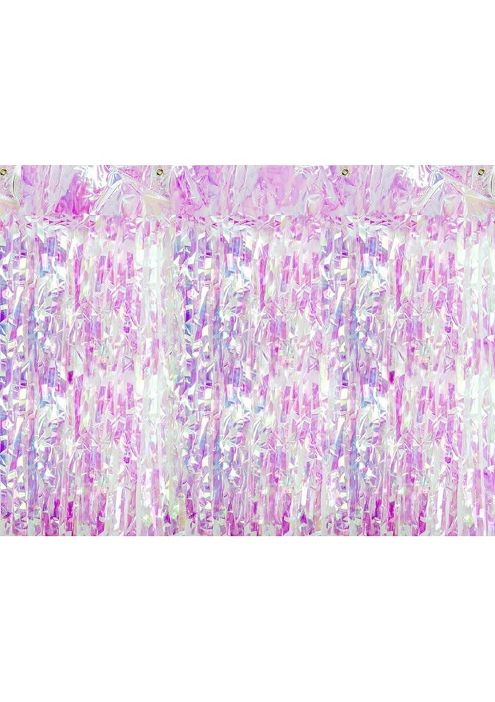 [CRT-017] Party Backdrop Curtain Iridescent, 90 x 250cm