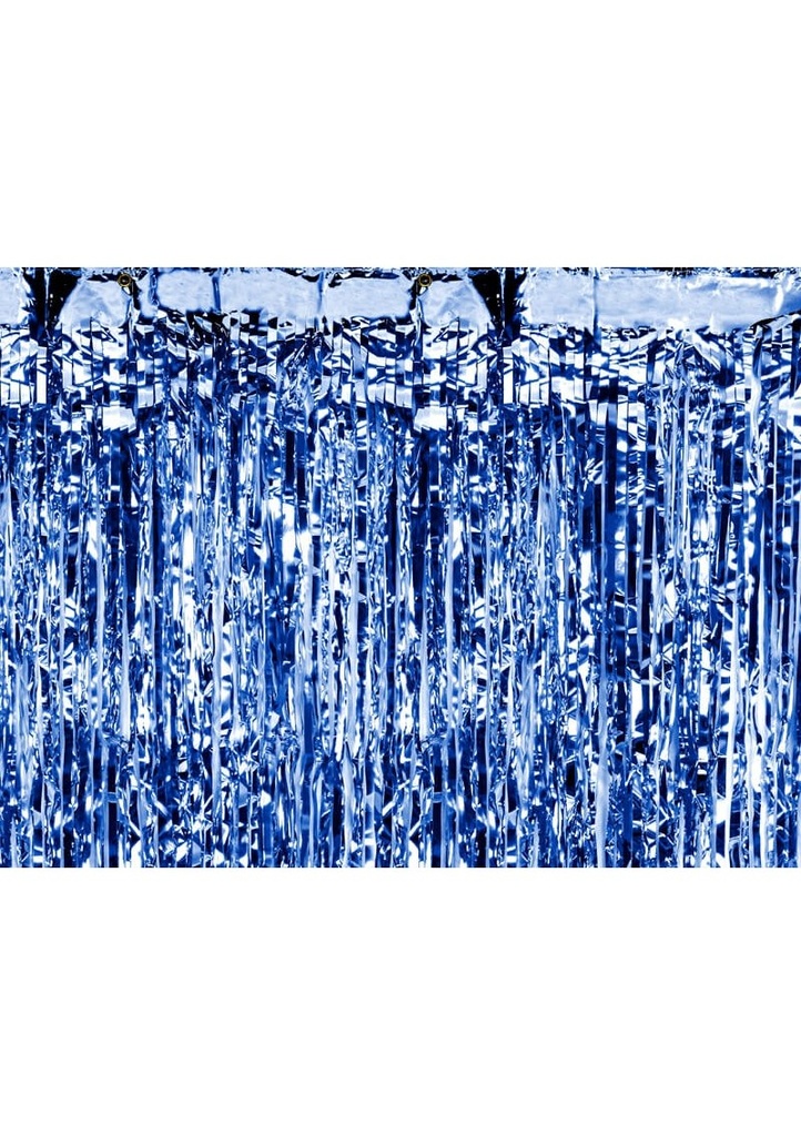 [CRT-001] Party Backdrop Curtain Blue, 90 x 250cm