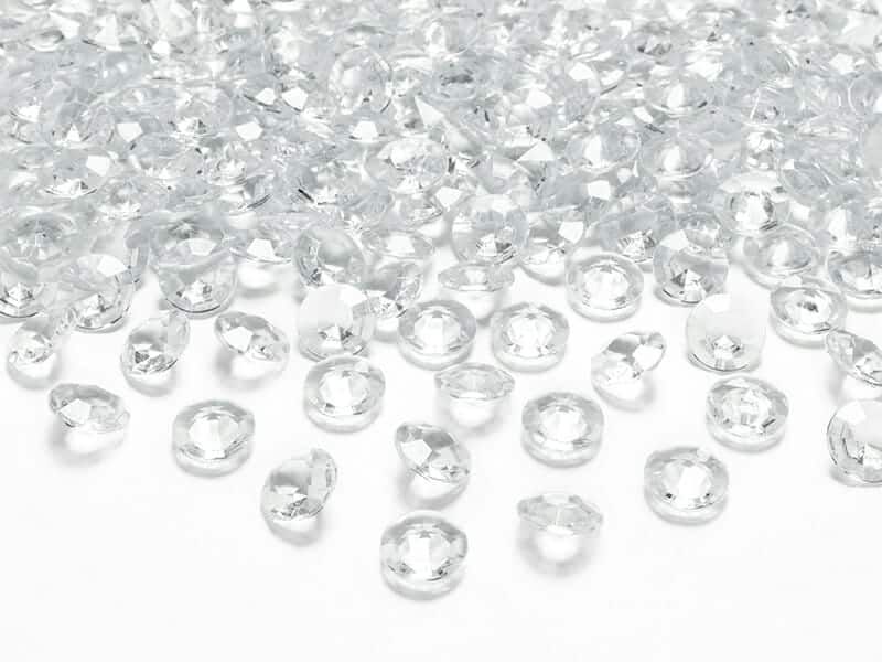Diamond Confetti, Colourless, 12mm (1 pkt / 100 pc.)