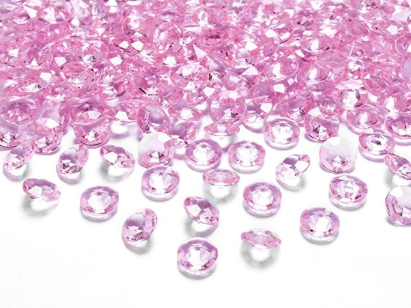 Diamond Confetti, Light Pink, 12mm (1 pkt / 100 pc.)