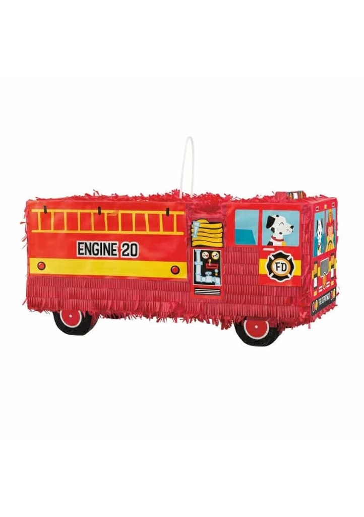 Red Fire Truck 3D Pinata