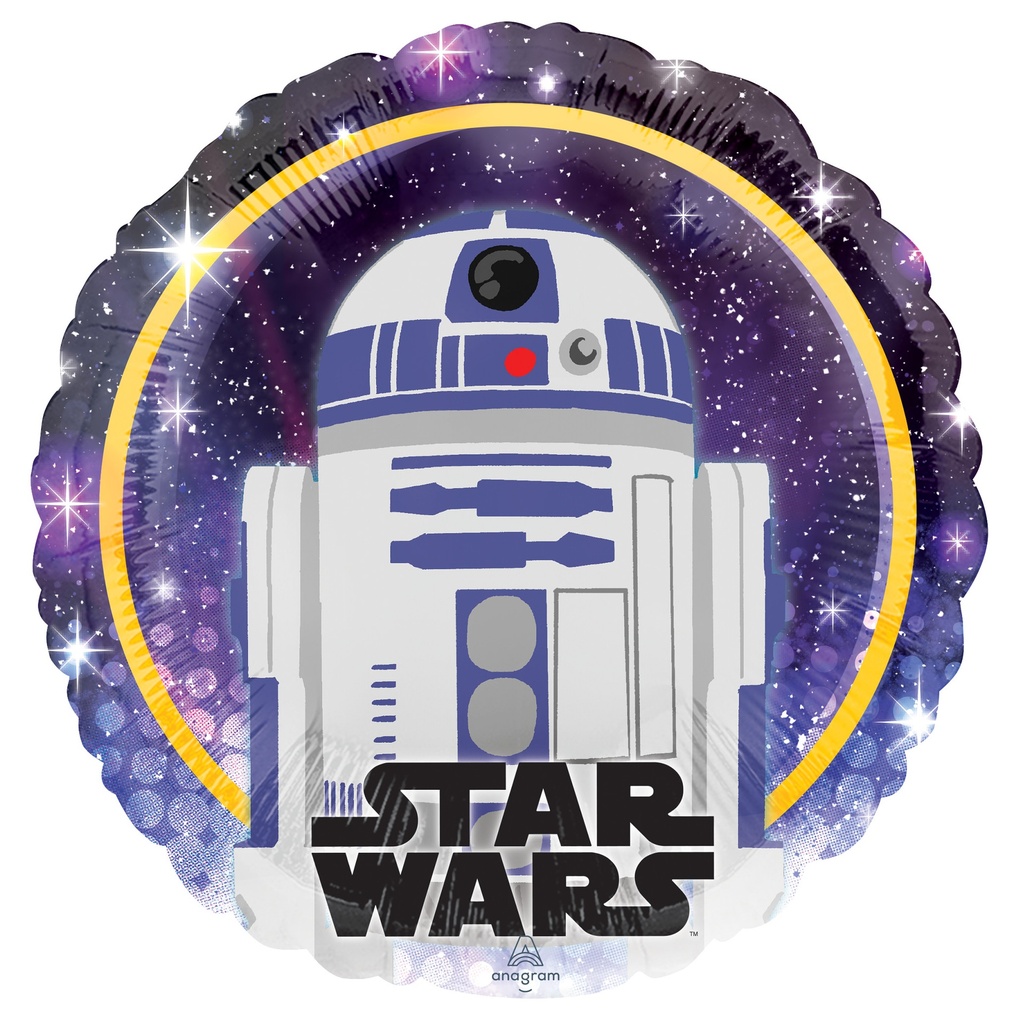 [4275301] Standard Star Wars Galaxy R2-D2 Foil Balloon 43cm