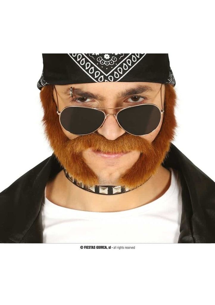 Mustache With Chestnut Sides