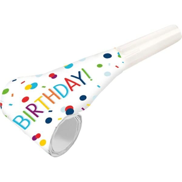 [9906355] Blowouts Confetti Birthday 30cm - 8pk