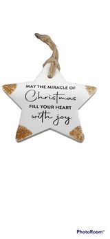 Christmas Miracle Star Keepsake  - 8cm