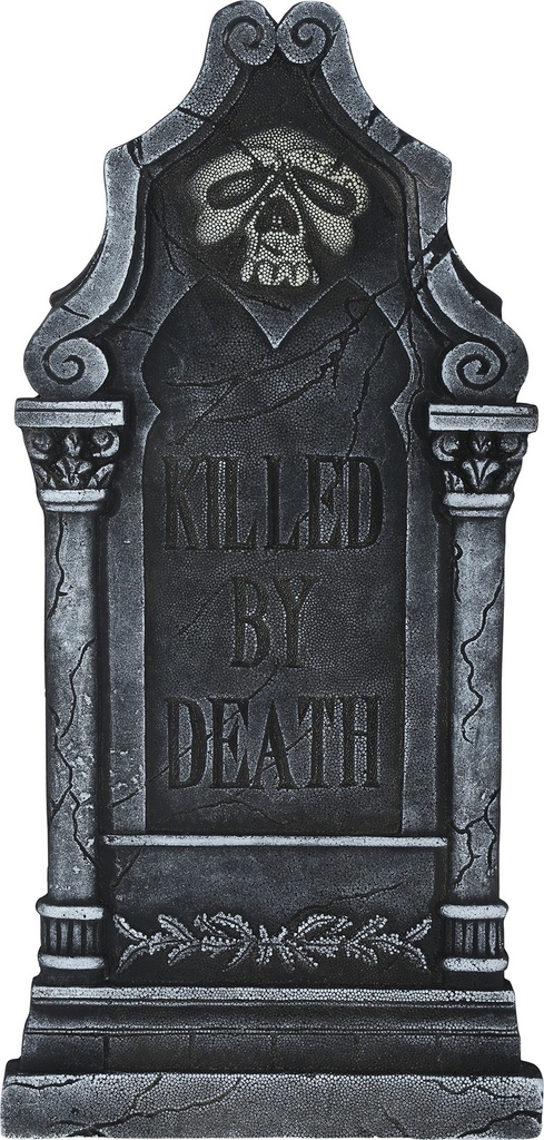 Halloween Tombstone Killed By Death 90x45cm