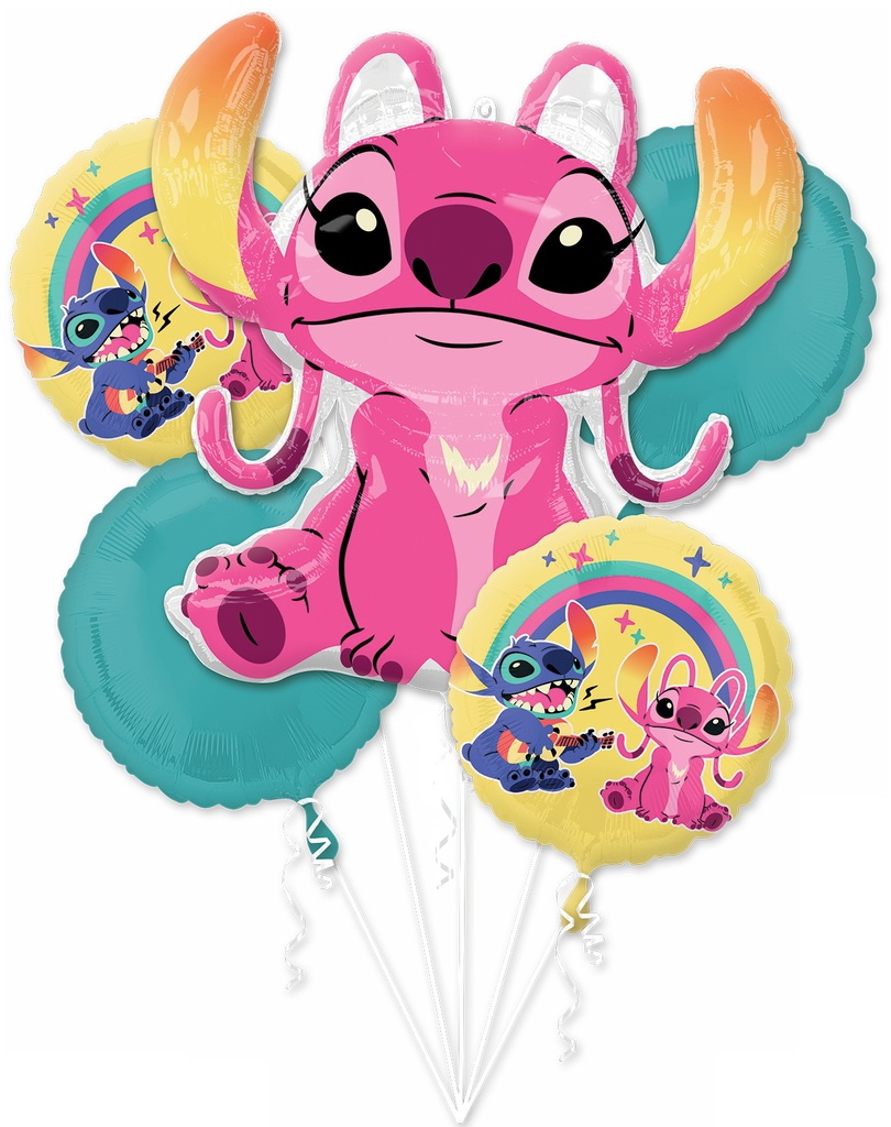 Lilo and Stitch Foil Balloon Bouquet - 5pk
