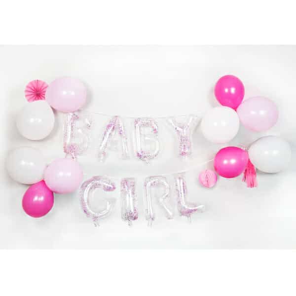[9911779] Baby Girl Balloon Garland DIY Kit