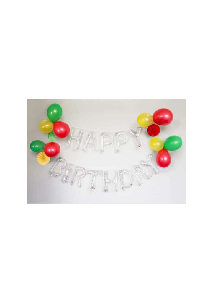 Happy Birthday Balloon Garland DIY Kit