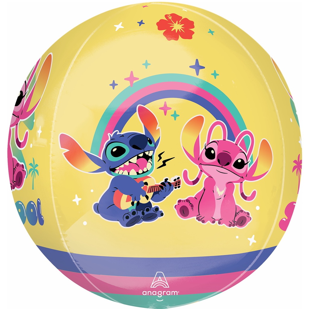 Orbz Lilo and Stitch Foil Balloon - 38cm x 40cm