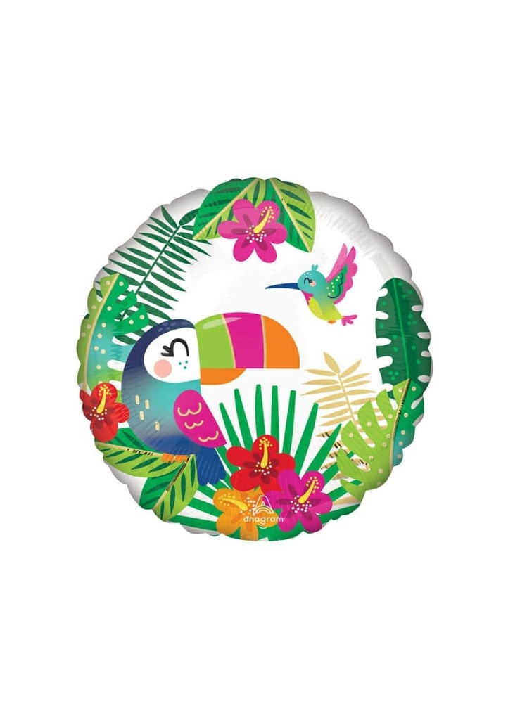 Tropical Paradise Foil Balloon - 17"/43cm