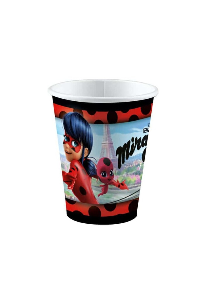 Miraculous Paper Cups 250ml - 8pk