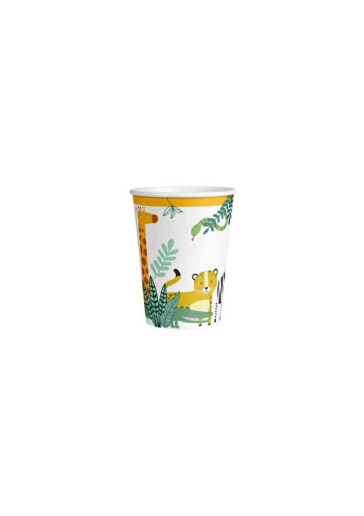 Get Wild Paper Cups 250ml - 8pk