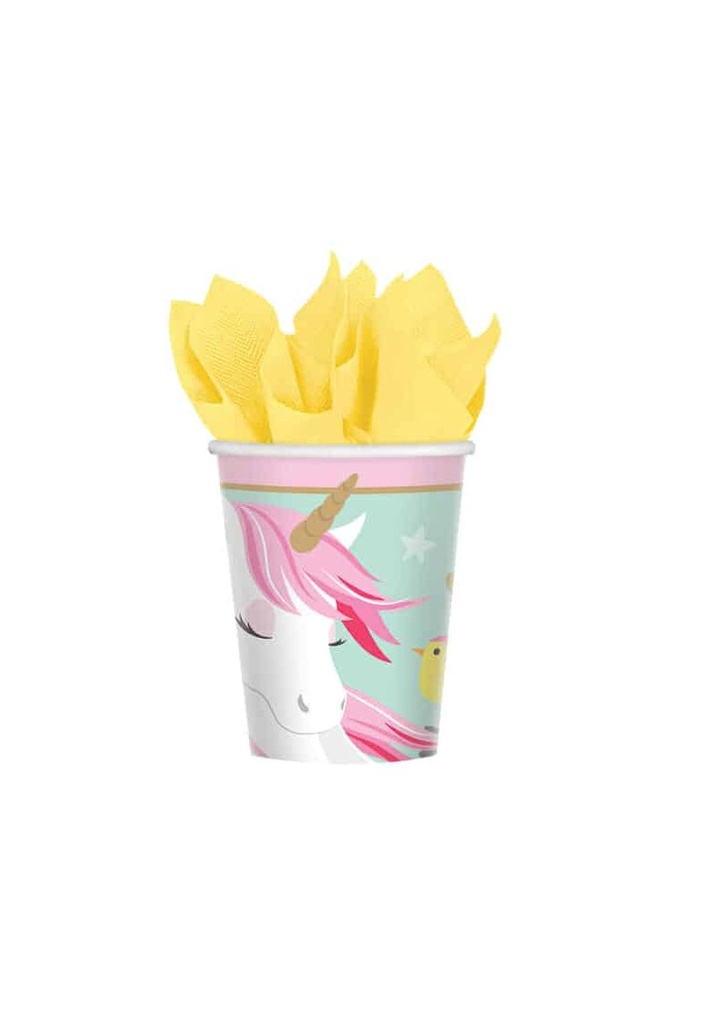 [581929-66] Magical Unicorn Paper Cups 250ml - 8pk
