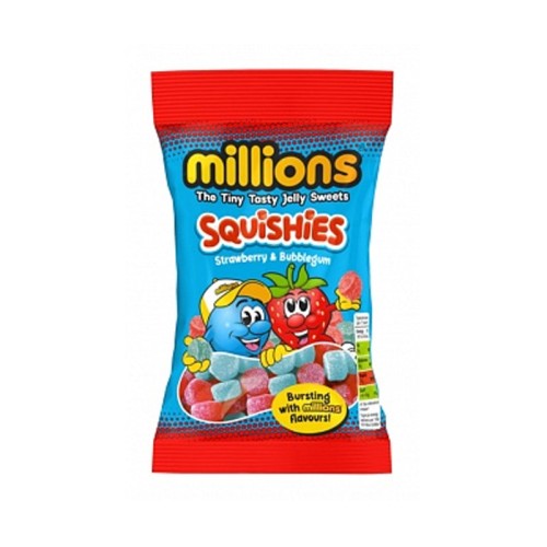 Millions Squishies Strawberry & Bubblegum - 130g