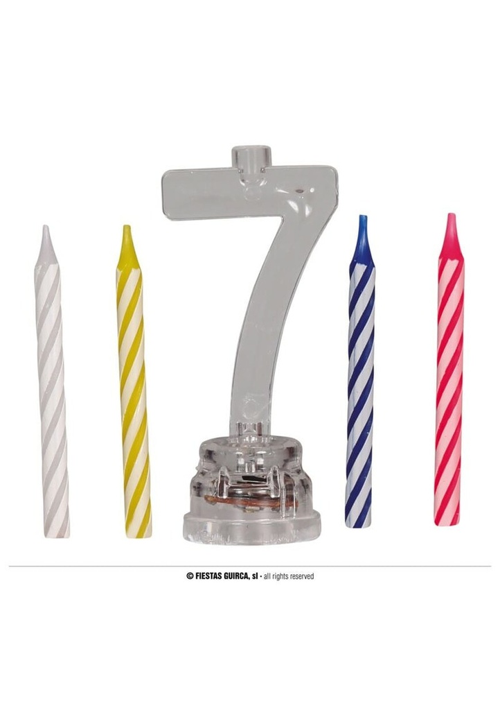 Led Candle No.7 With 4 Candles (13cm)