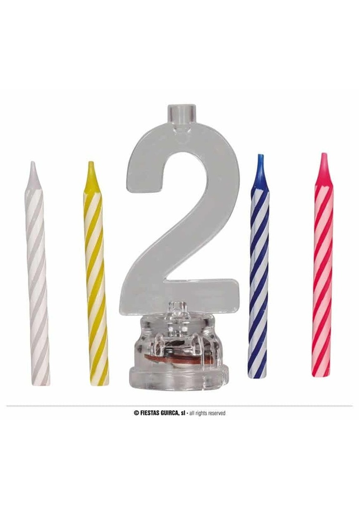 Led Candle No.2 With 4 Candles (13cm)